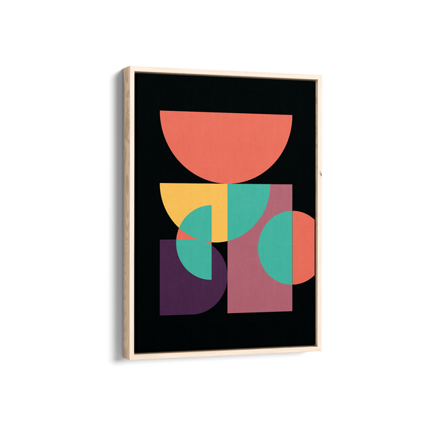 Shadow of Passion Abstract Geometric Modern Wall Art