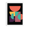 Shadow of Passion Abstract Geometric Modern Wall Art