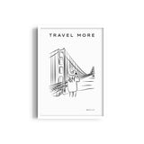 Golden Gate bridge Modern Line Wall Art