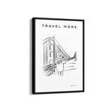 Golden Gate bridge Modern Line Wall Art