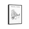 Golden Gate bridge Modern Line Wall Art