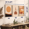 Set of 3 Abstract Geometric Wall Art