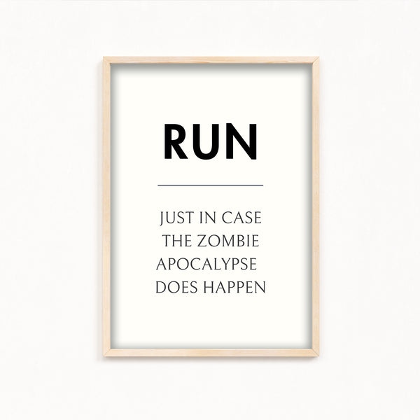 Run Definition Poster