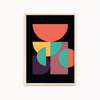 Shadow of Passion Abstract Geometric Modern Wall Art