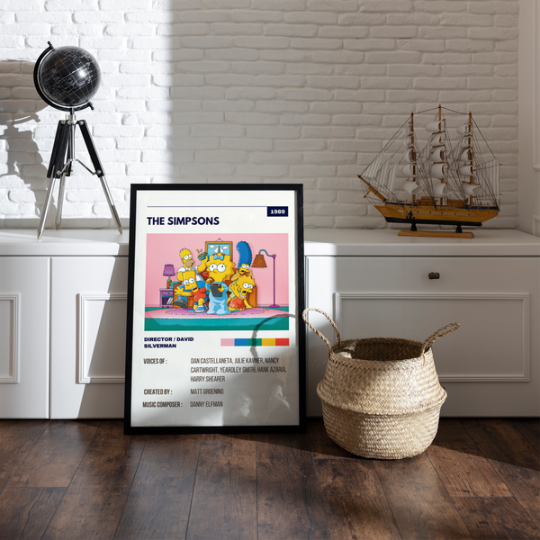 The Simpsons Retro Wall Art