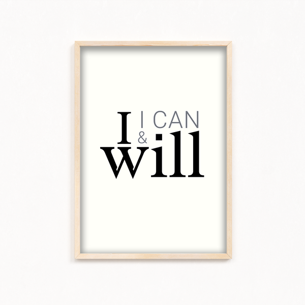 I can & I will Wall Art