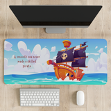 A smooth sea never made a skilled pirate Desk Mat | Desk Pad | Mouse Pad