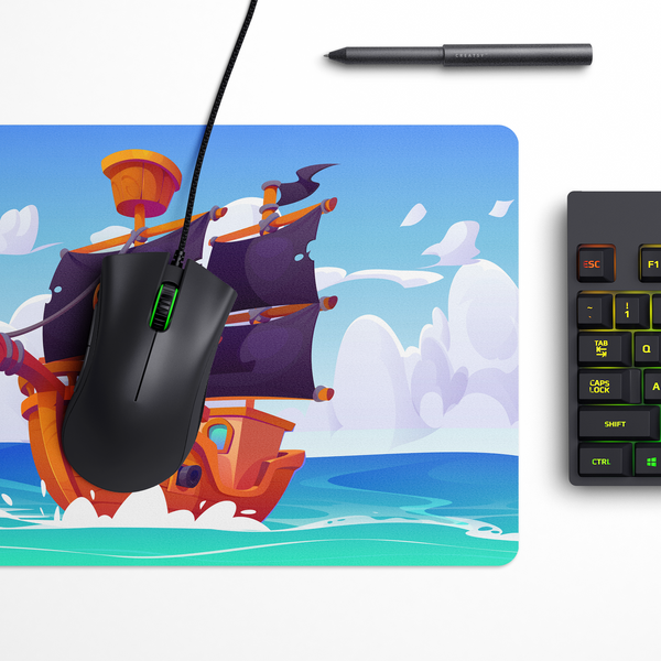 A smooth sea never made a skilled pirate Desk Mat | Desk Pad | Mouse Pad