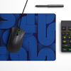 Blue Geometric Pattern Desk Mat | Desk Pad | Mouse Pad