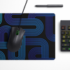 Dark Blue Geometric Pattern Desk Mat | Desk Pad | Mouse Pad
