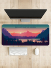 Dream beyond the horizon Desk Mat | Desk Pad | Mouse Pad
