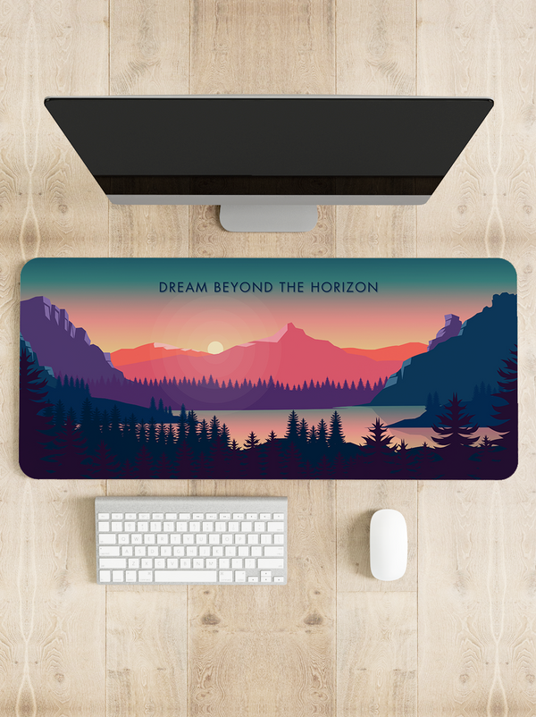 Dream beyond the horizon Desk Mat | Desk Pad | Mouse Pad