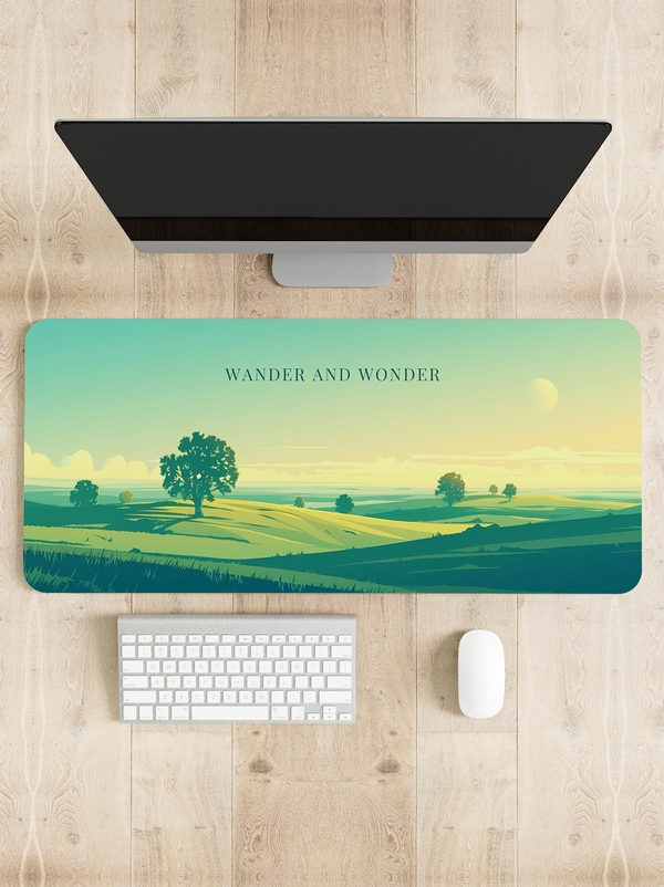 Wander and wonder Desk Mat | Desk Pad | Mouse Pad