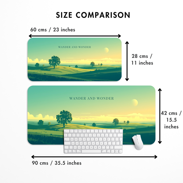 Wander and wonder Desk Mat | Desk Pad | Mouse Pad
