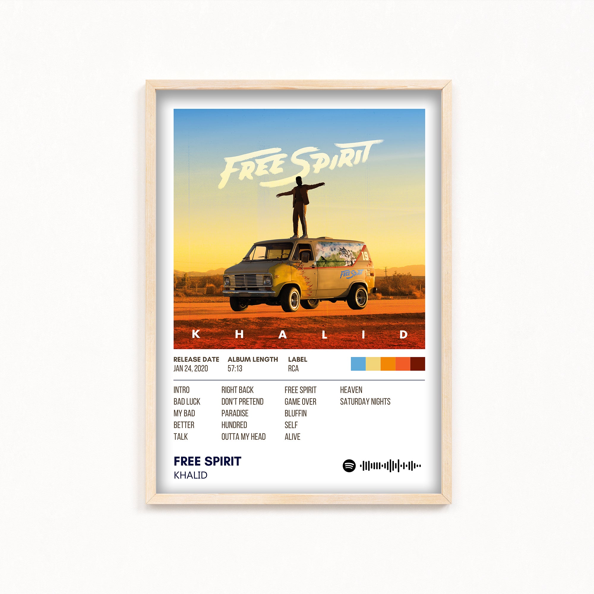 Free Spirit by Khalid Album Poster