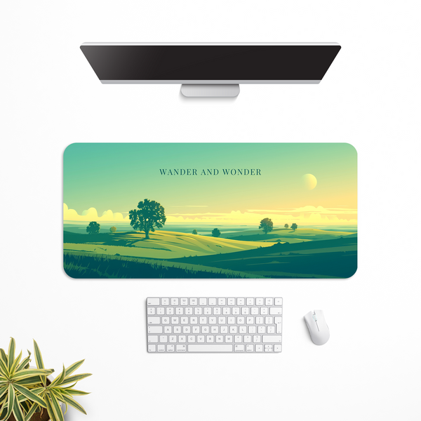Wander and wonder Desk Mat | Desk Pad | Mouse Pad