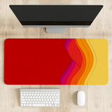 Beautiful Red Flow Pattern Desk Mat | Desk Pad | Mouse Pad