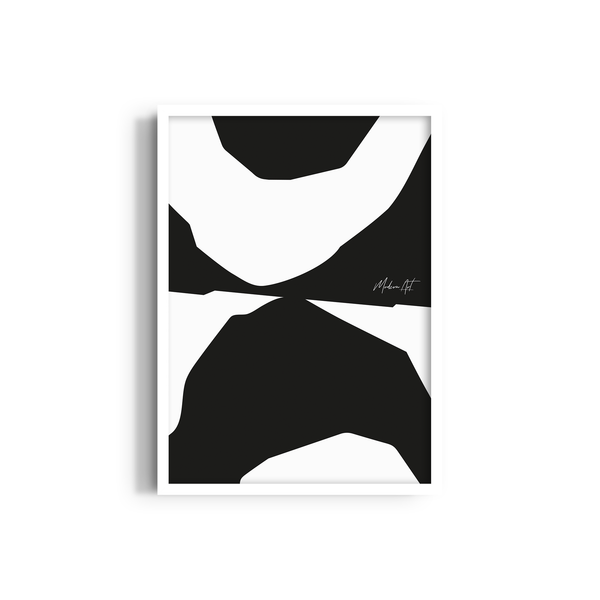 Ebony and Ivory Simplicity Wall Art