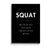 Squat Definition Poster