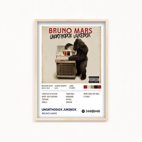 Unorthodox Jukebox Bruno Mars Album Poster