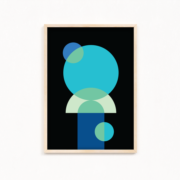 Arrival of Desire Abstract Geometric Modern Wall Art
