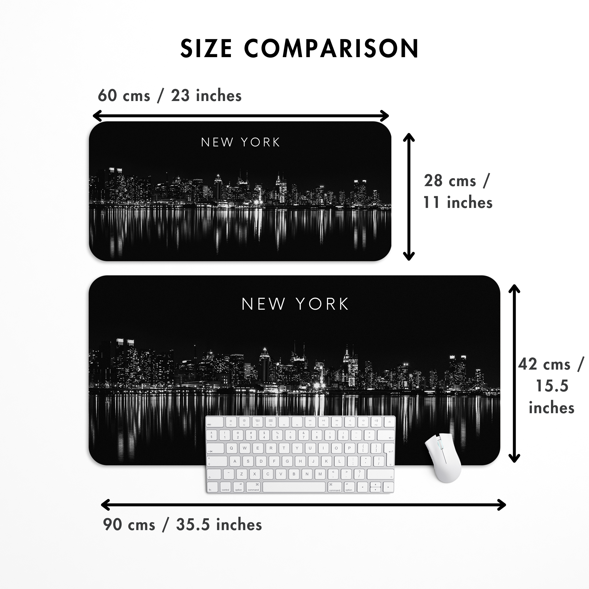 New York night skyline Desk Mat | Desk Pad | Mouse Pad