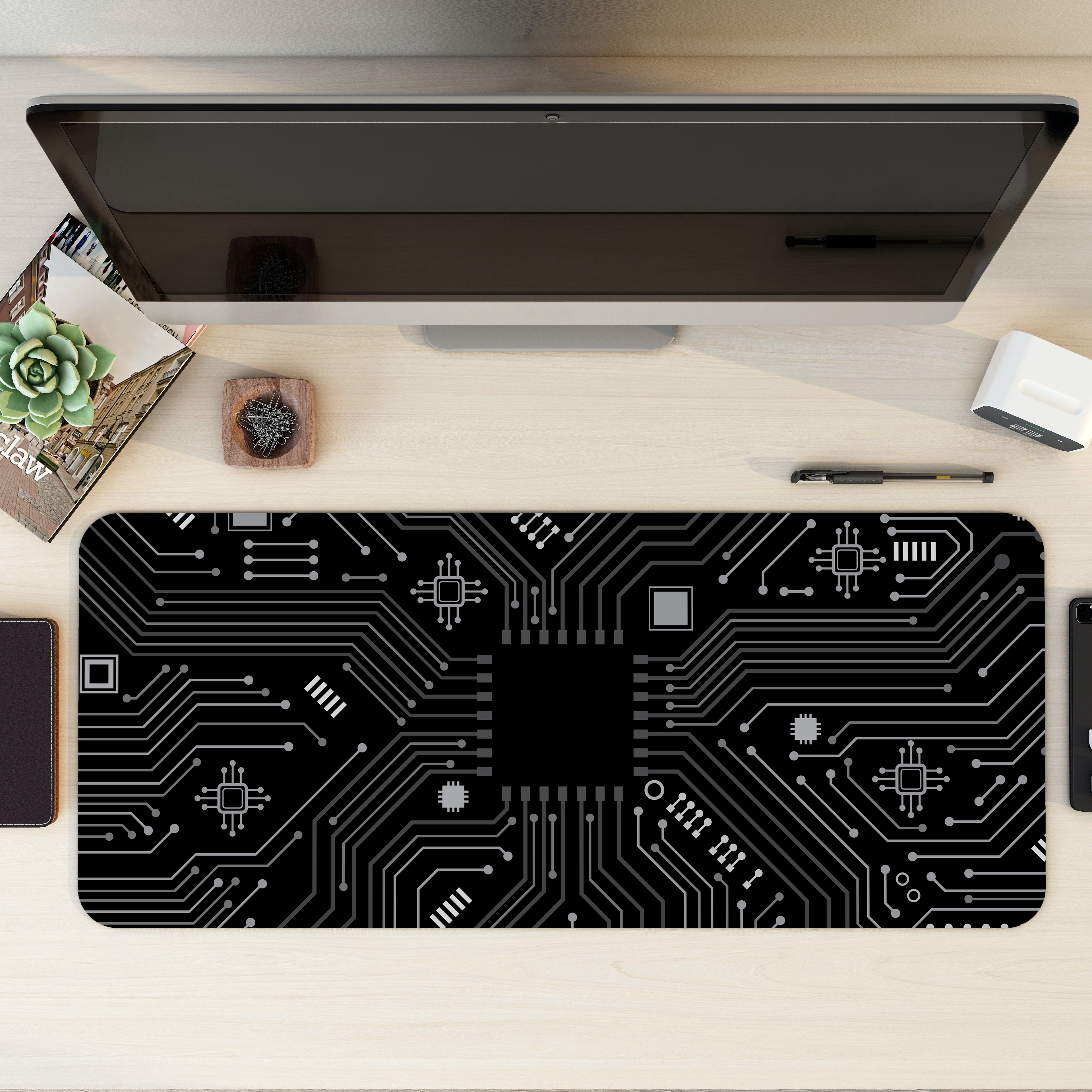 Beautiful Circuit Pattern Desk Mat | Desk Pad | Mouse Pad