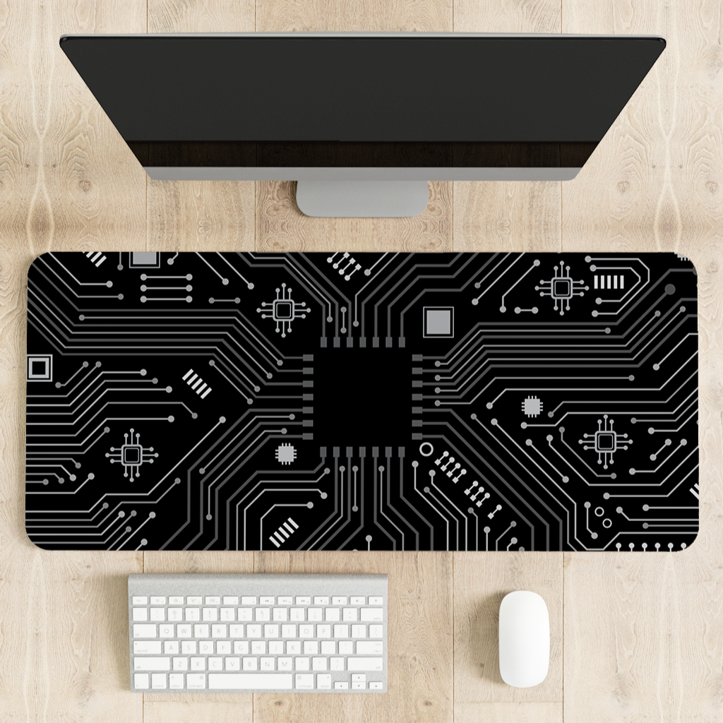 Beautiful Circuit Pattern Desk Mat | Desk Pad | Mouse Pad