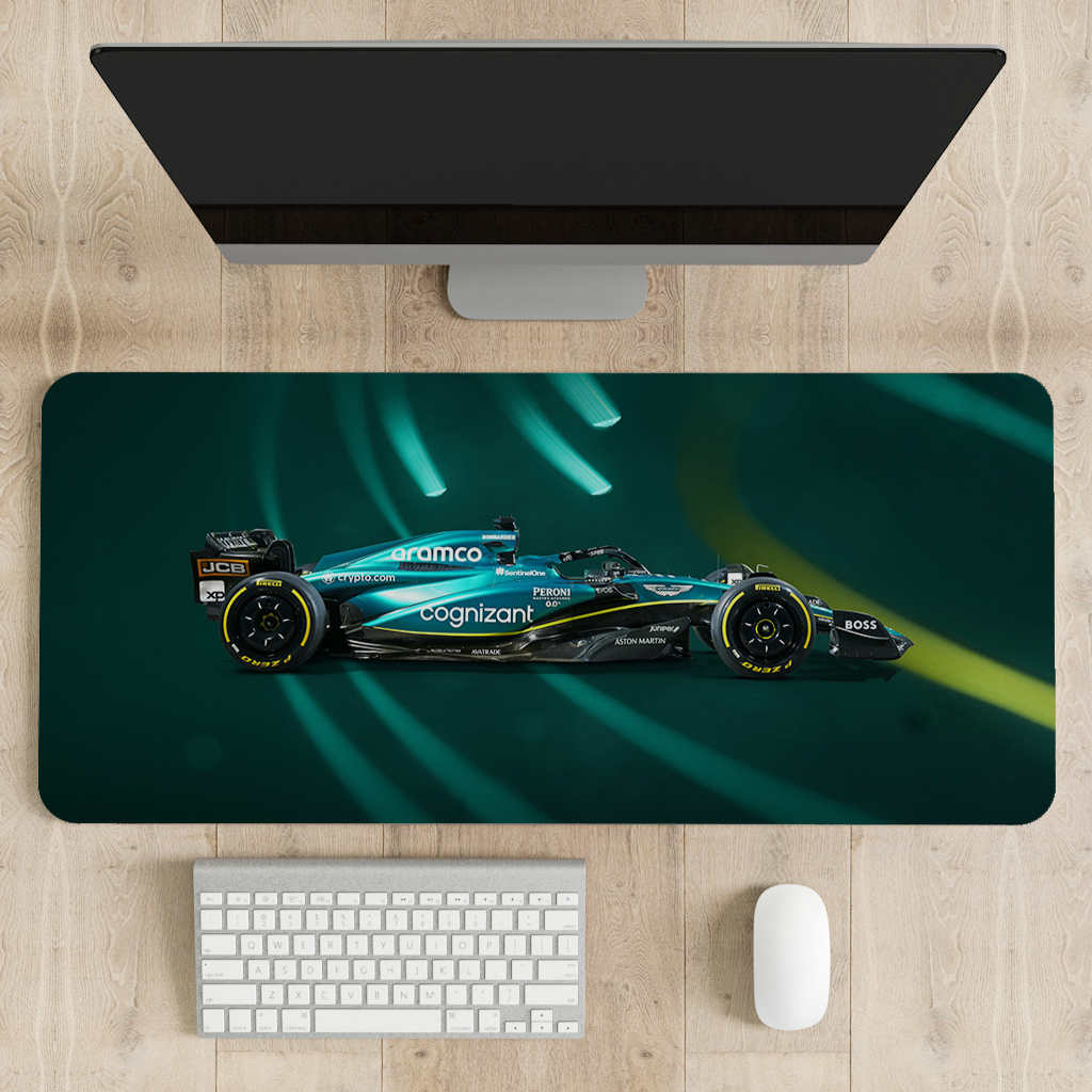 Aston Martin F1 Car Desk Mat | Desk Pad | Mouse Pad