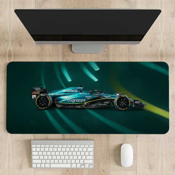 Aston Martin F1 Car Desk Mat | Desk Pad | Mouse Pad