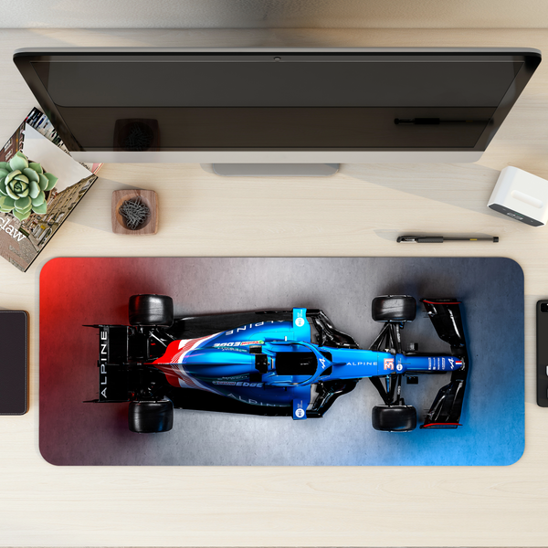 Alpine F1 Car Desk Mat | Desk Pad | Mouse Pad