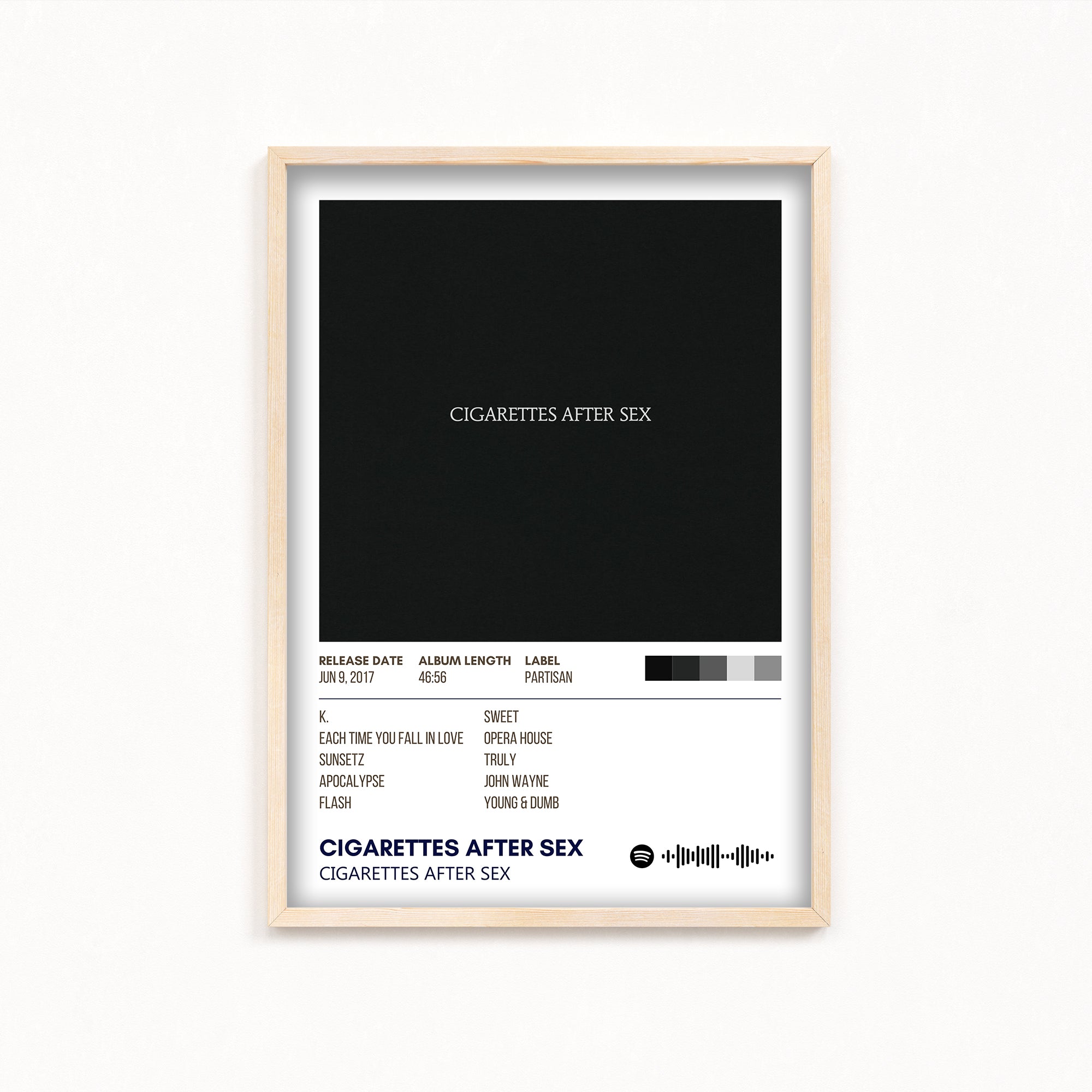 Cigarettes After Sex by Cigarettes After Sex Album Poster