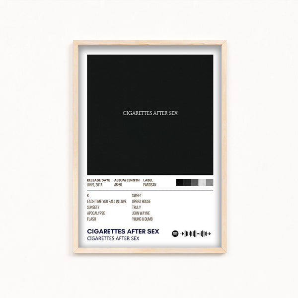 Cigarettes After Sex by Cigarettes After Sex Album Poster