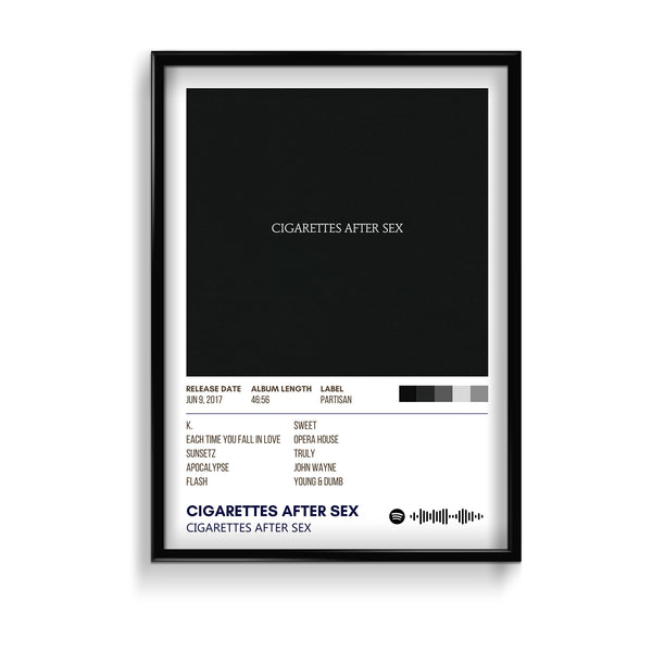 Cigarettes After Sex by Cigarettes After Sex Album Poster