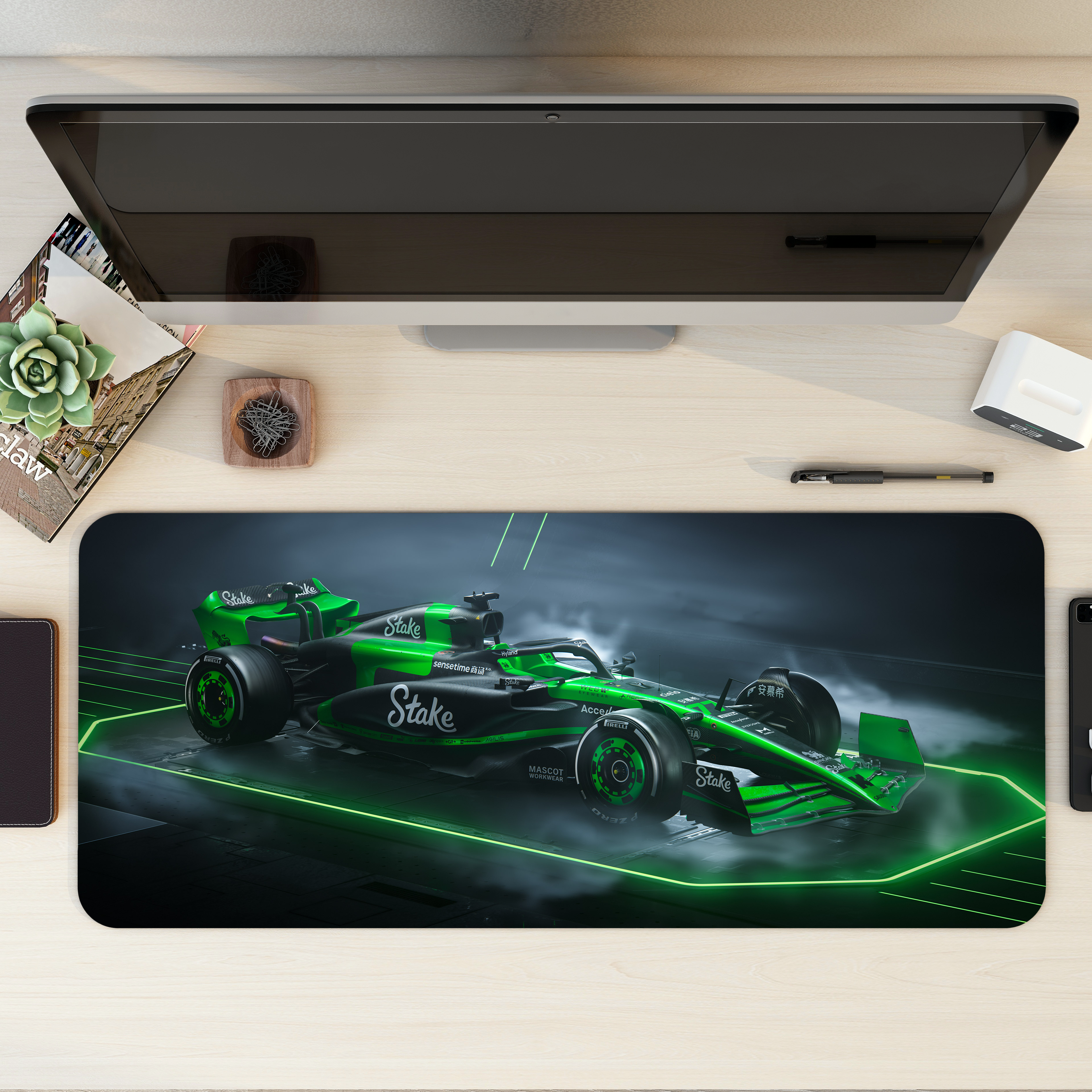 Kick Sauber F1 Car Desk Mat | Desk Pad | Mouse Pad