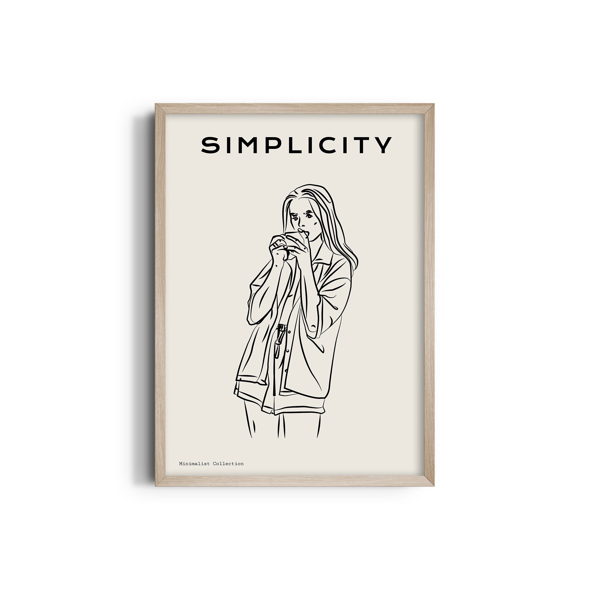 Coffee & Me Modern Line Wall Art