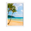 Coconut trees on the beach Wall Art