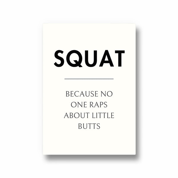 Squat Definition Poster