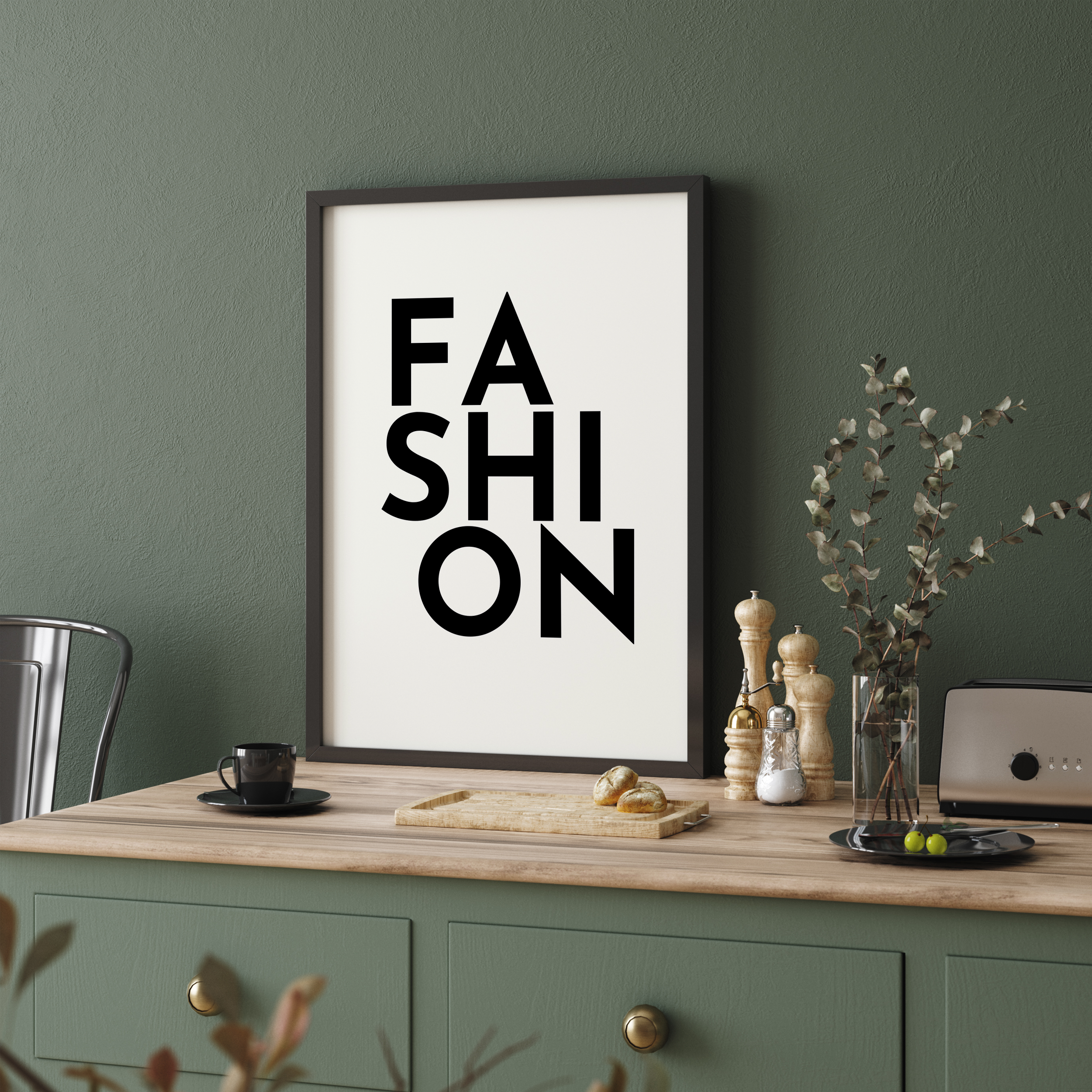 Fashion Typography, Fashion Poster