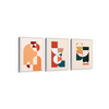 Set of 3 Geometric Modern Wall Art