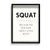Squat Definition Poster