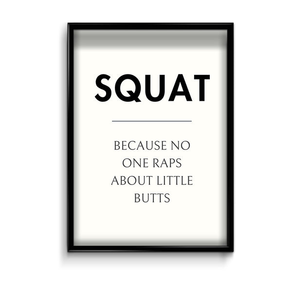 Squat Definition Poster