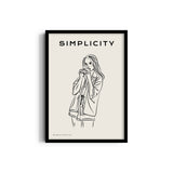 Coffee & Me Modern Line Wall Art