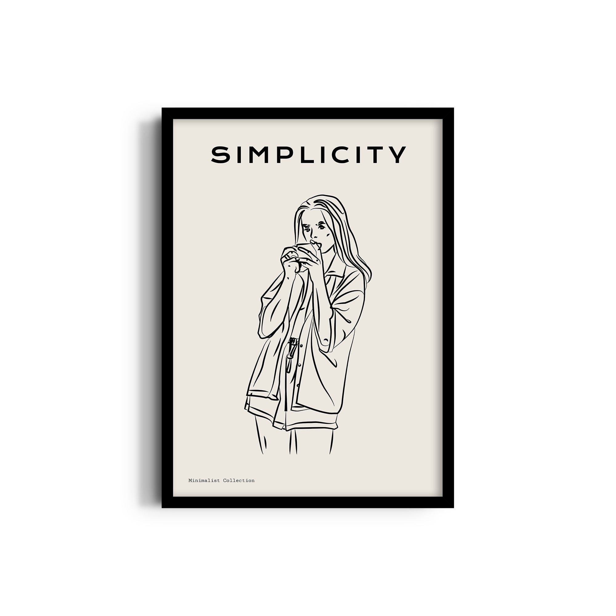 Coffee & Me Modern Line Wall Art