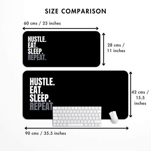 Hustle Eat Sleep Repeat Desk Mat | Desk Pad | Mouse Pad