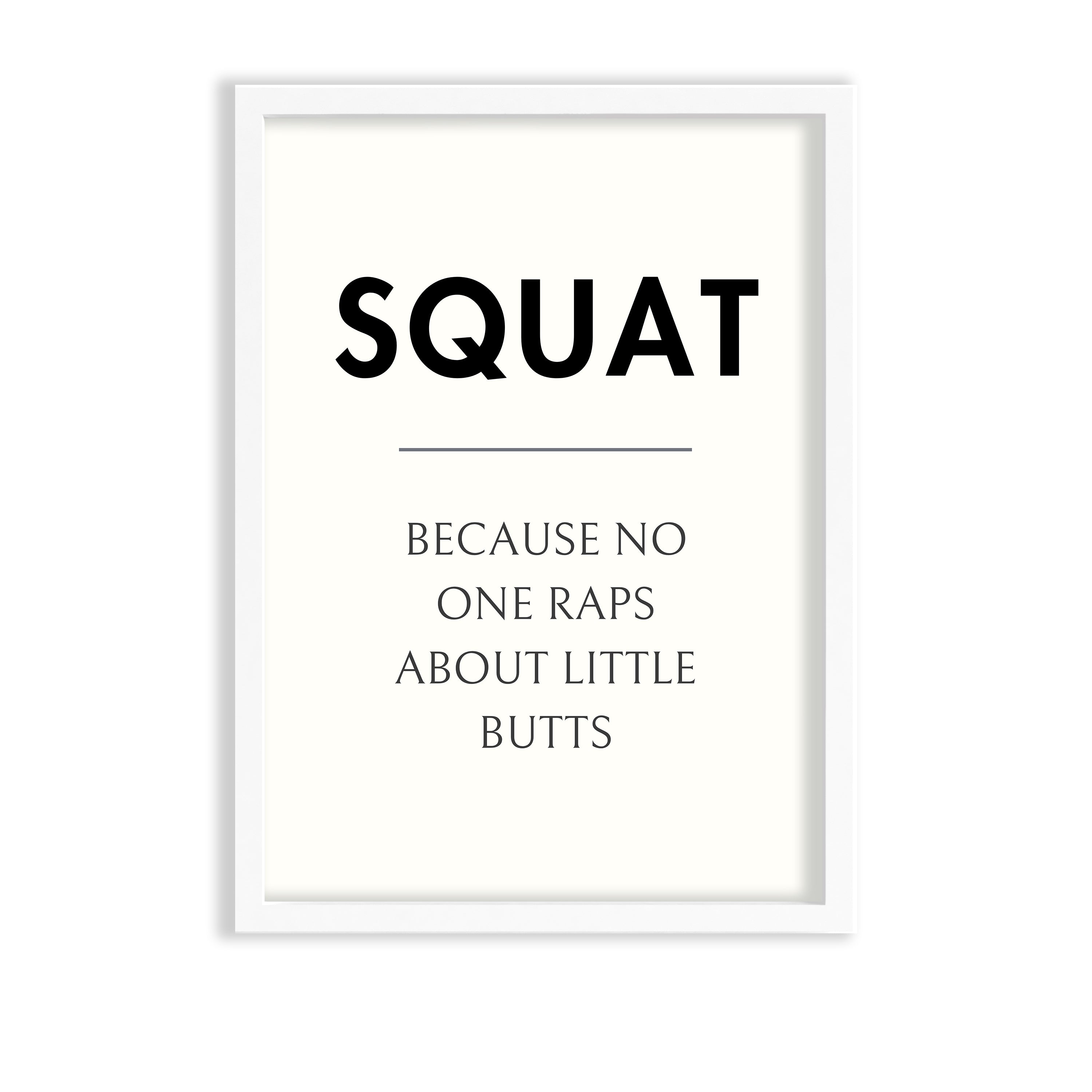 Squat Definition Poster