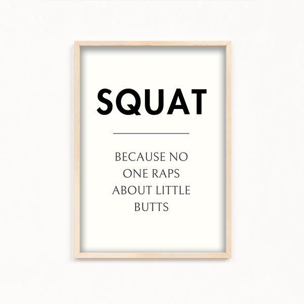 Squat Definition Poster
