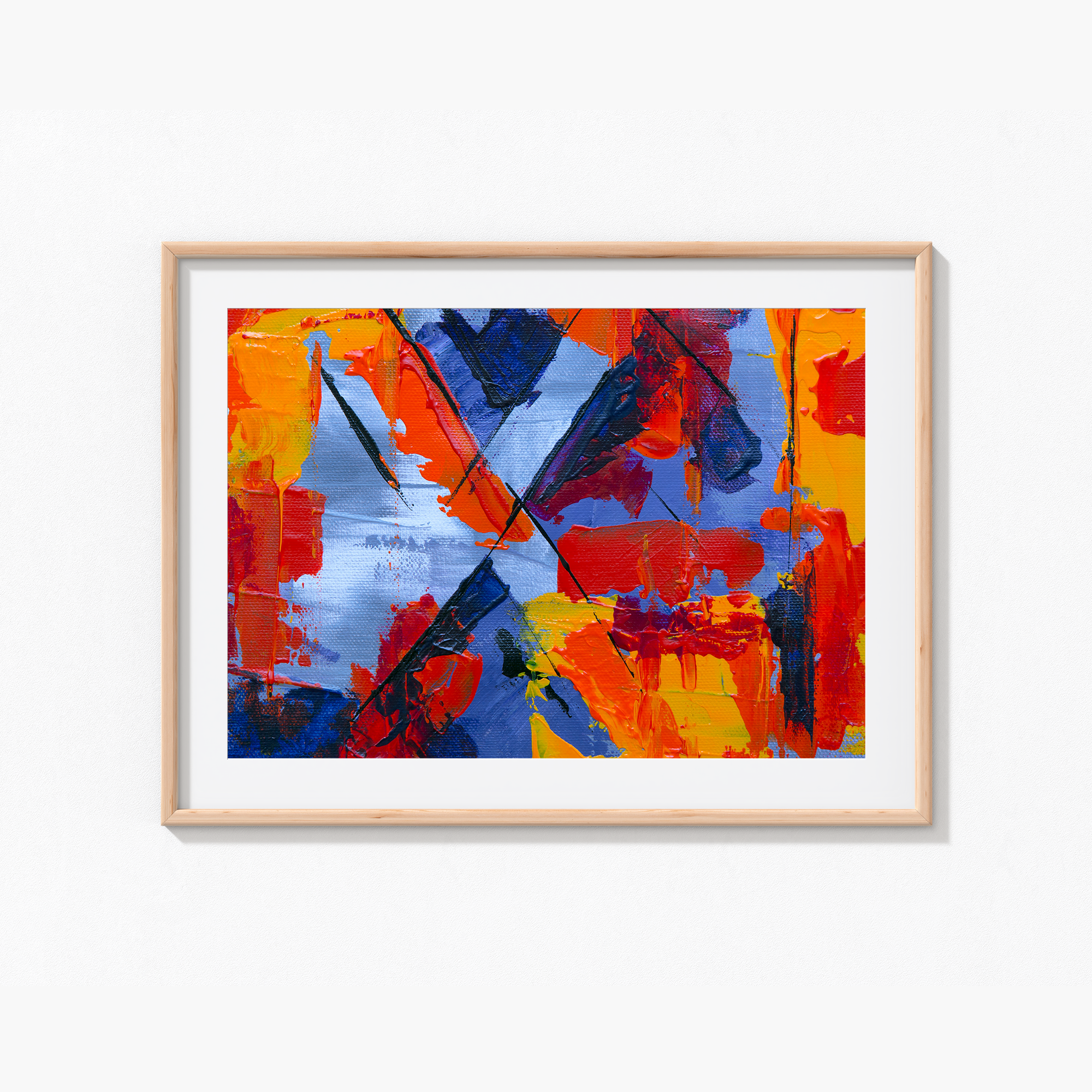 Aurora's Symphony Abstract Modern Wall Art