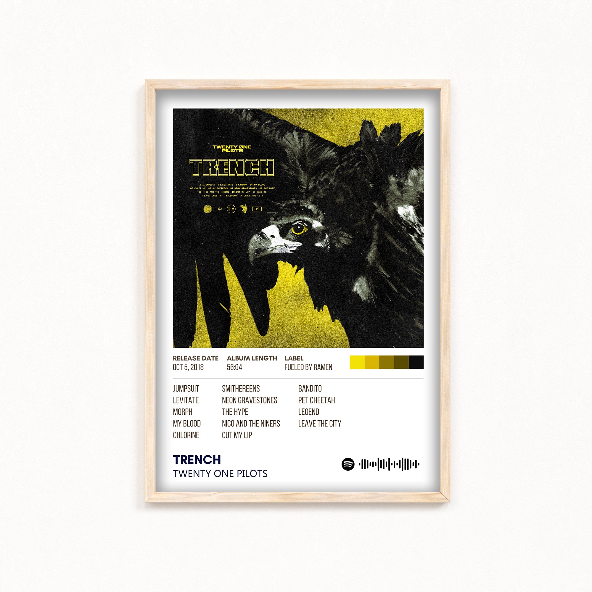 Trench by Twenty One Pilots Album Poster