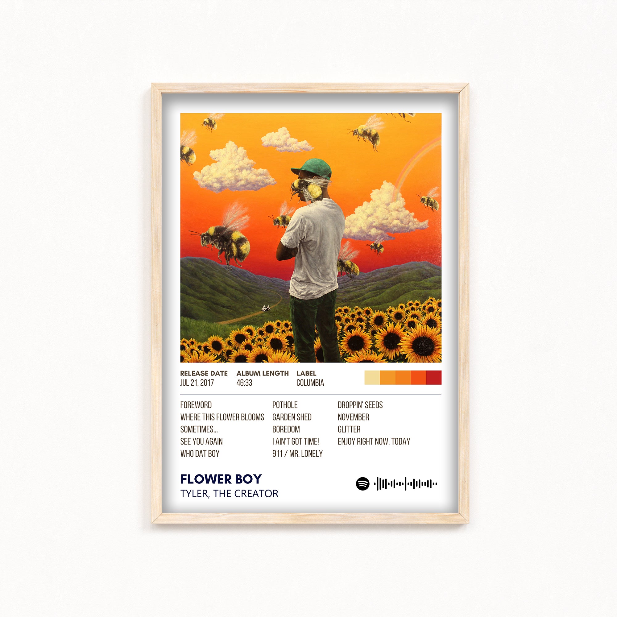 Flower Boy by Tyler, the Creator Album Poster